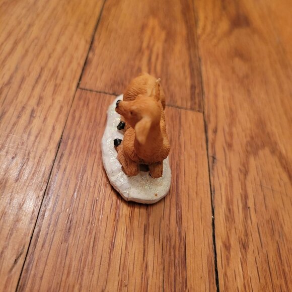 Lemax Laying Fawn Deer Figurine On Snow Base Collectible Christmas Village - Picture 4 of 6